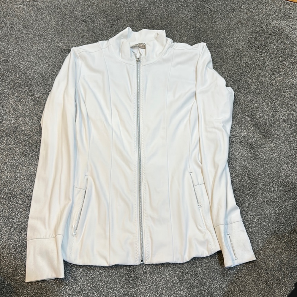 Athleta White Athletic Jacket